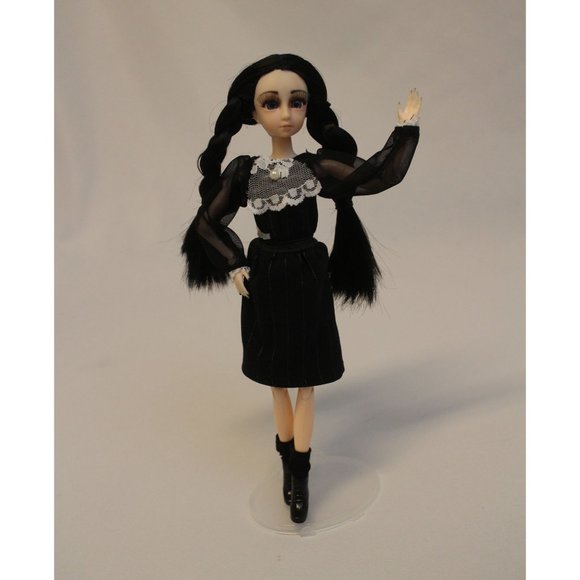 Custom Wednesday Addams Repaint Doll OOAK - Picture 4 of 11